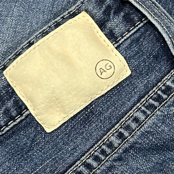 π AG ADRIANO GOLDSSCMIED Phoebe Jeans | Sz 26R | π High Rise β’ Frayed Step Hem - Picture 4 of 7